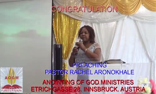 Congratulation by Pastor Rachel Aronokhale  Anointing of God Ministries  September 2023.mp4