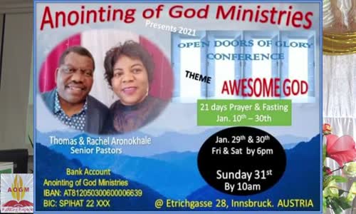 AWESOME GOD Part 3 by Pastor Rachel Aronokhale  Anointing of God Ministries.mp4