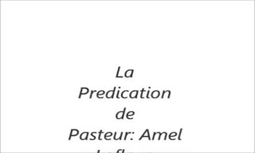 Pateur Amel Lafleur La victoire finale est possible