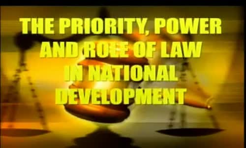 Dr Myles Munroe   The Priority, Power and Role of Law in National Development -